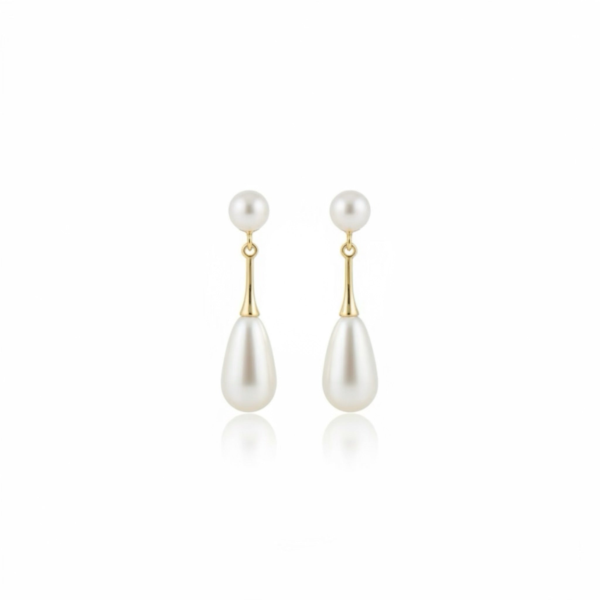 Retro French Pearl Drop Earrings