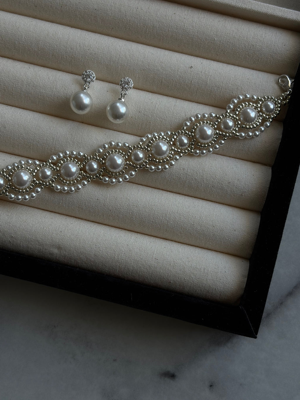 Eloise Pearl Beaded Bracelet